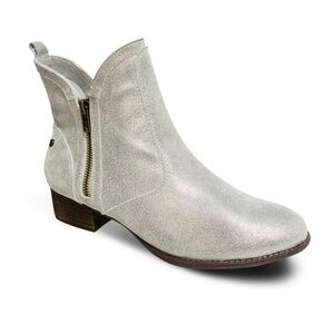 REVERE Siena Gold Wash Metallic Bootie Size 7